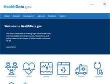 Tablet Screenshot of healthdata.gov